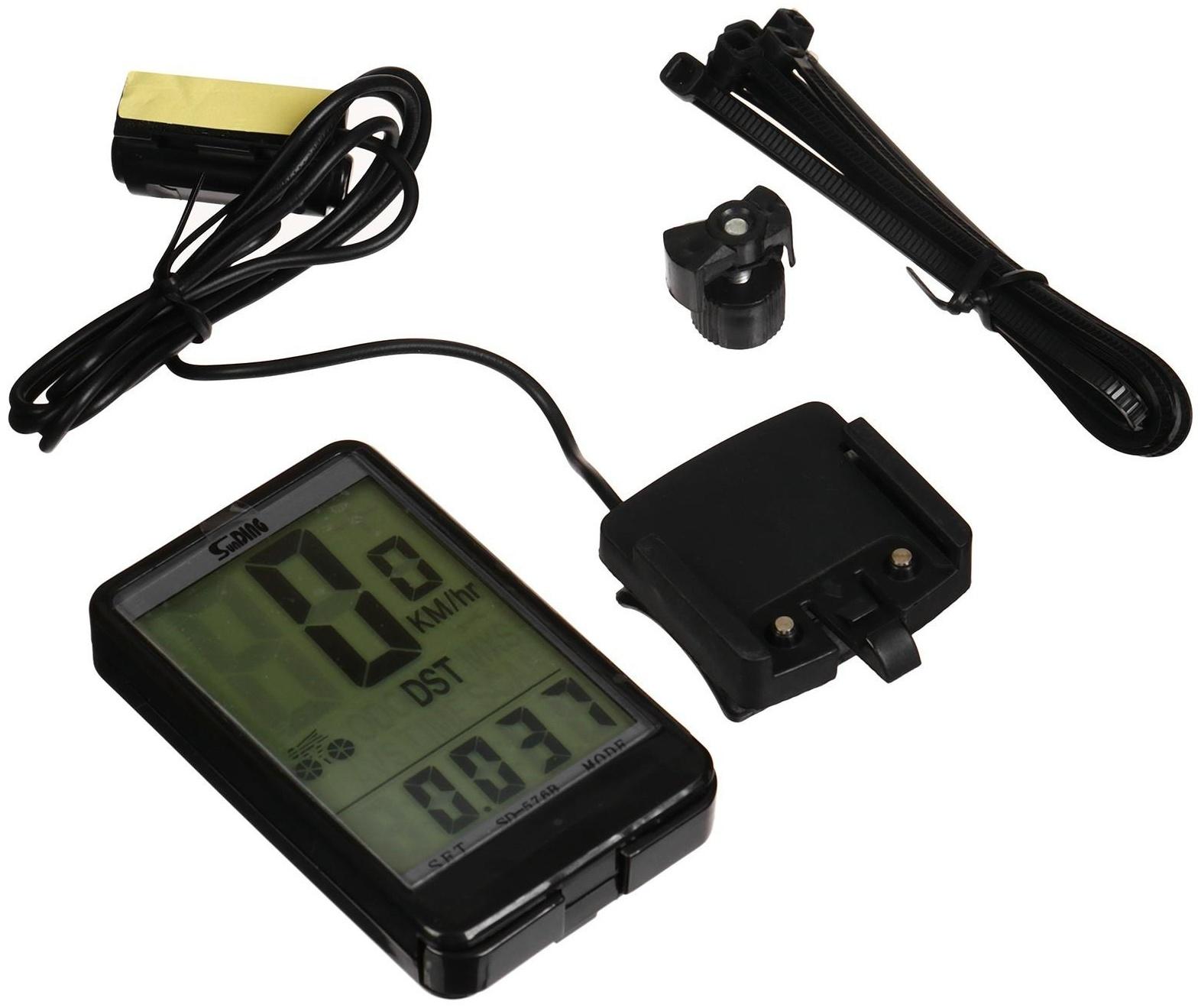 Велокомпьютер 17 функций, проводной SD-576B