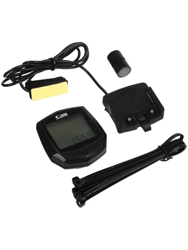 Велокомпьютер 15 функций, проводной SD-581