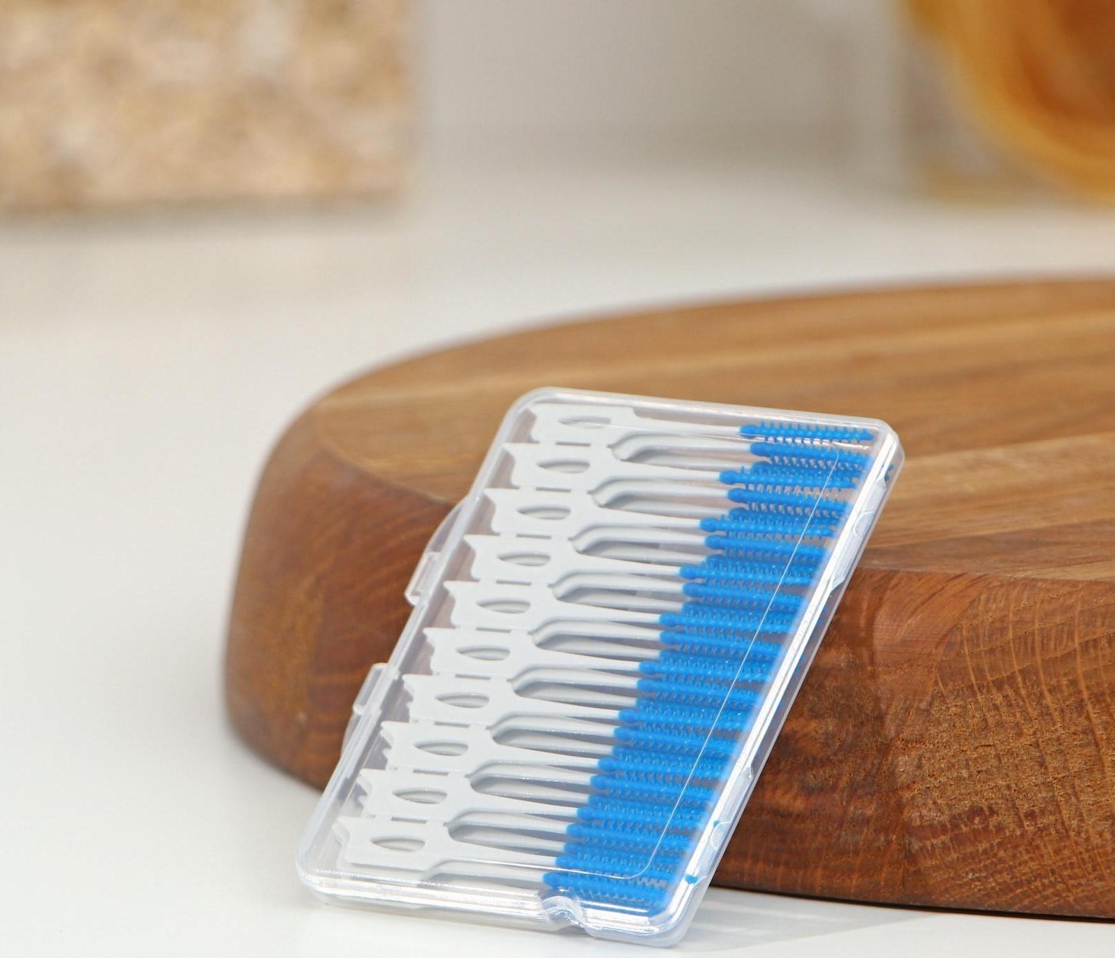 Зубочистки «Синтек», 24 шт, цвет синий