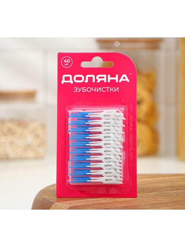 Зубочистки «Синтек», 24 шт, цвет синий