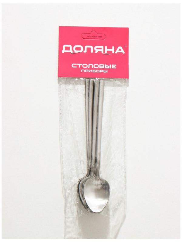Набор ложек чайных Доляна Sentiment, h=14 см, 6 шт, цвет серебряный