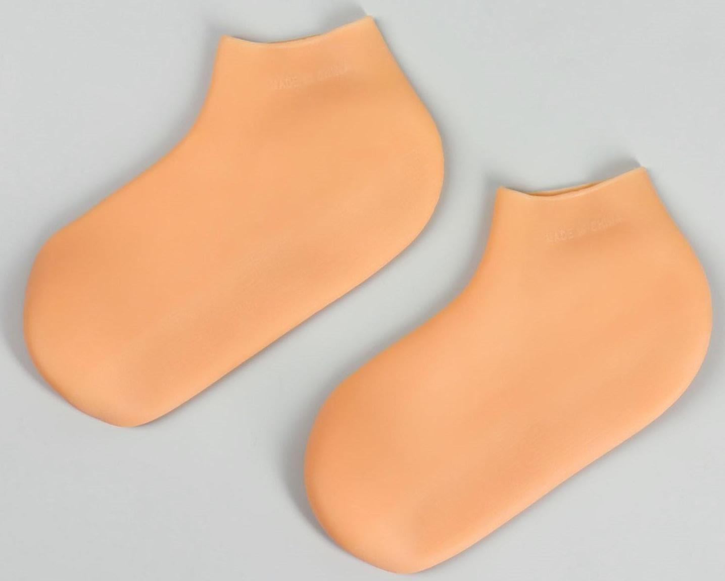 Носочки для педикюра, силиконовые, 20,7 × 10 см, размер L