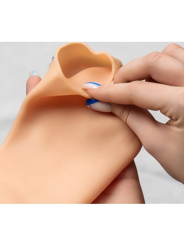 Носочки для педикюра, силиконовые, 20,7 × 10 см, размер L