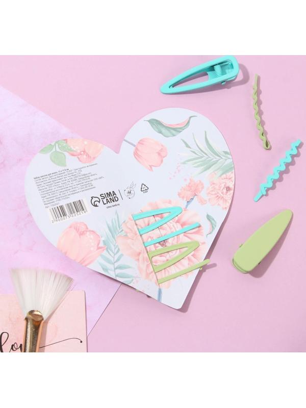 Открытка-валентинка с заколками для волос «Любовь к себе взаимна»