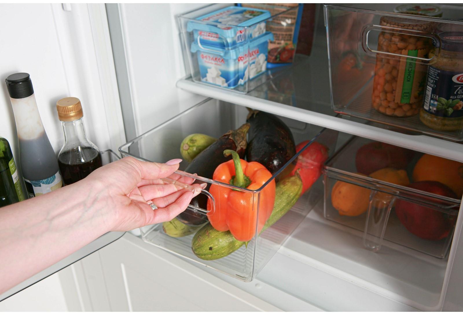 Контейнер для холодильника RICCO, 29×20,5×15,5 см, цвет прозрачный