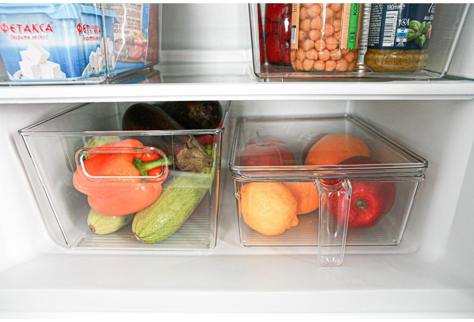 Контейнер для холодильника RICCO, 29×20,5×15,5 см, цвет прозрачный