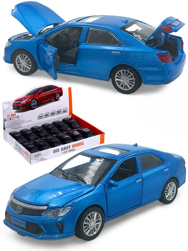 Металлическая машинка Mini Auto 1:32 «Toyota Camry» 32125 15 см. инерционная, свет, звук / Синий