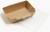 Контейнер с плоской крышкой, крафт, 0,4 л, 14,5 х 9,5 х 4,5 см