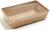 Контейнер с плоской крышкой, крафт, 0,8 л, 19 х 13 х 5,5 см