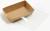 Контейнер с плоской крышкой, крафт, 0,8 л, 19 х 13 х 5,5 см