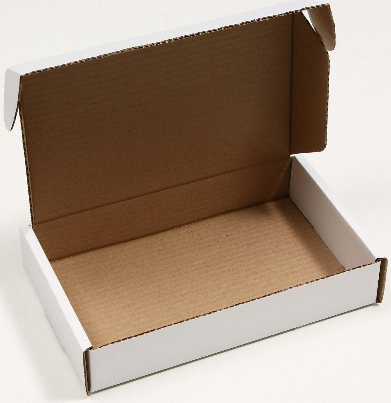 Коробка самосборная, белая, 26,5 x 16,5 x 5 см