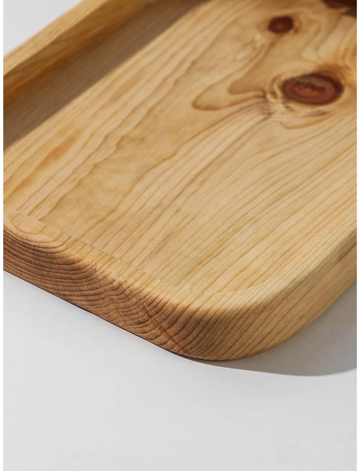 Доска разделочная авторская Adelica «Рога», 35×18×2,5 см, цельный массив кедра, цвет молочный