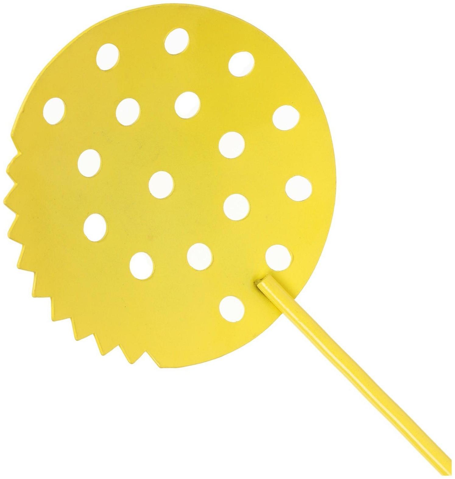 Черпак для льда с деревянной ручкой, окрашенный, цвет жёлтый