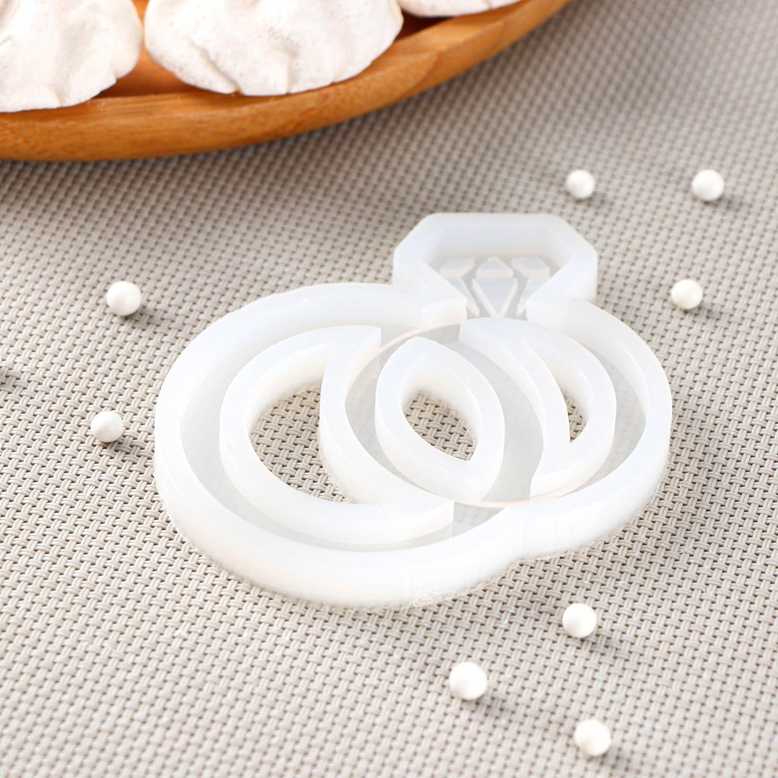 Силиконовая форма «Кольца», 7,5×8 см, цвет прозрачный