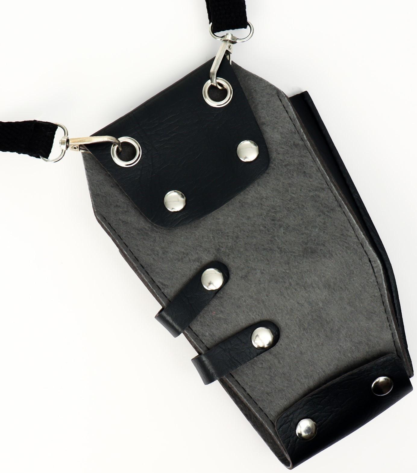 Сумка для мастера, 21,5 × 13 см, длина ремня 134 см, цвет чёрный