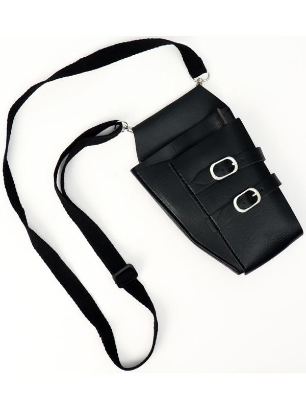 Сумка для мастера, 21,5 × 13 см, длина ремня 134 см, цвет чёрный