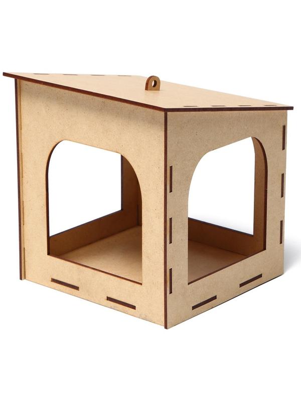 Kopмушка для птиц «Гараж», 15 × 14 × 17 см