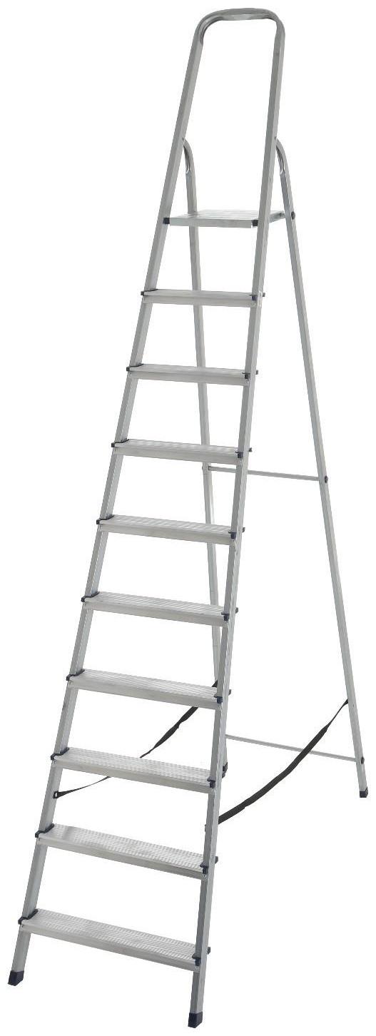 Стремянка ТУНДРА, оцинкованная, 10 ступеней