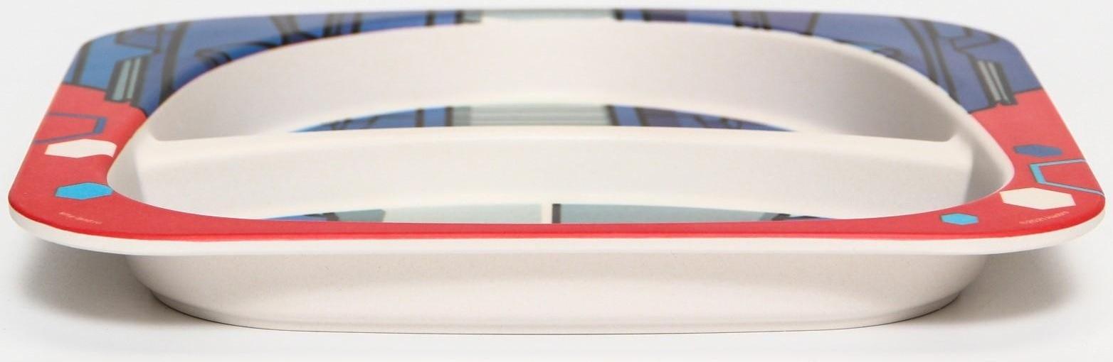 Тарелка детская из бамбука Трансформеры, Transformers