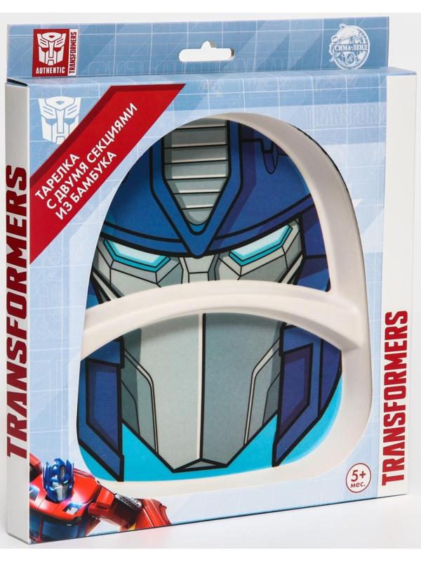 Тарелка детская из бамбука Трансформеры, Transformers