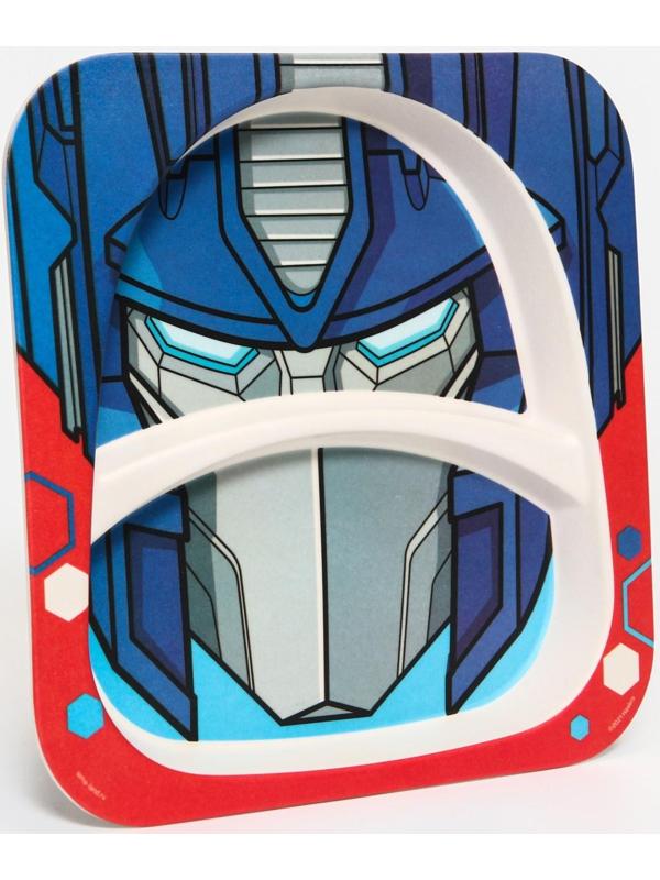 Тарелка детская из бамбука Трансформеры, Transformers