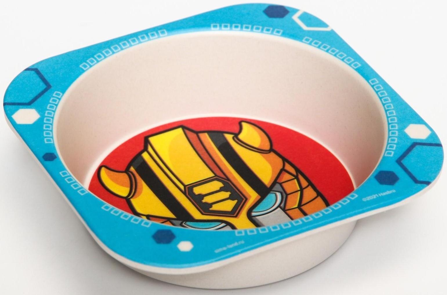 Миска детская из бамбука Трансформеры, Transformers