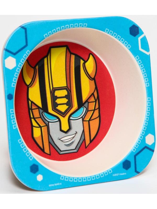 Миска детская из бамбука Трансформеры, Transformers