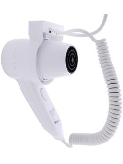 Фен настенный Luazon LGE-005, 1600 Вт, 2 скорости, крепление (в комплекте), белый