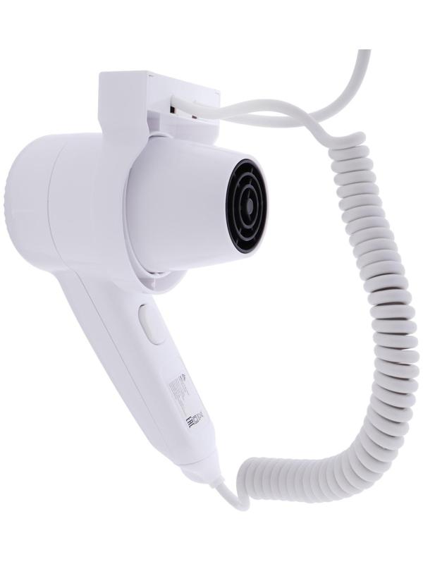 Фен настенный Luazon LGE-005, 1600 Вт, 2 скорости, крепление (в комплекте), белый