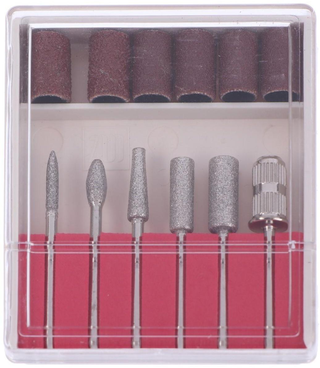 Аппарат для маникюра Luazon LMH-08, 6 насадок, 30 Вт, до 35 000 об/мин, серая