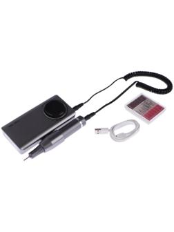 Аппарат для маникюра Luazon LMH-08, 6 насадок, 30 Вт, до 35 000 об/мин, серая