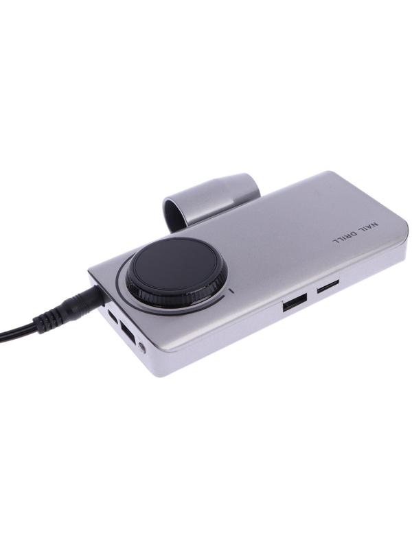 Аппарат для маникюра Luazon LMH-08, 6 насадок, 30 Вт, до 35 000 об/мин, серая