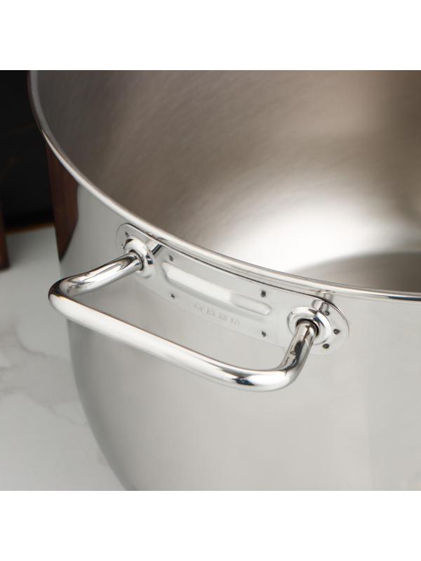 Кастрюля цельнотянутая, 30 л, d=39,6 см, с теплораспределительным слоем