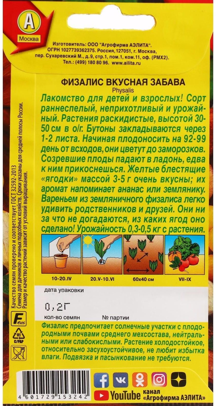 Семена Физалис