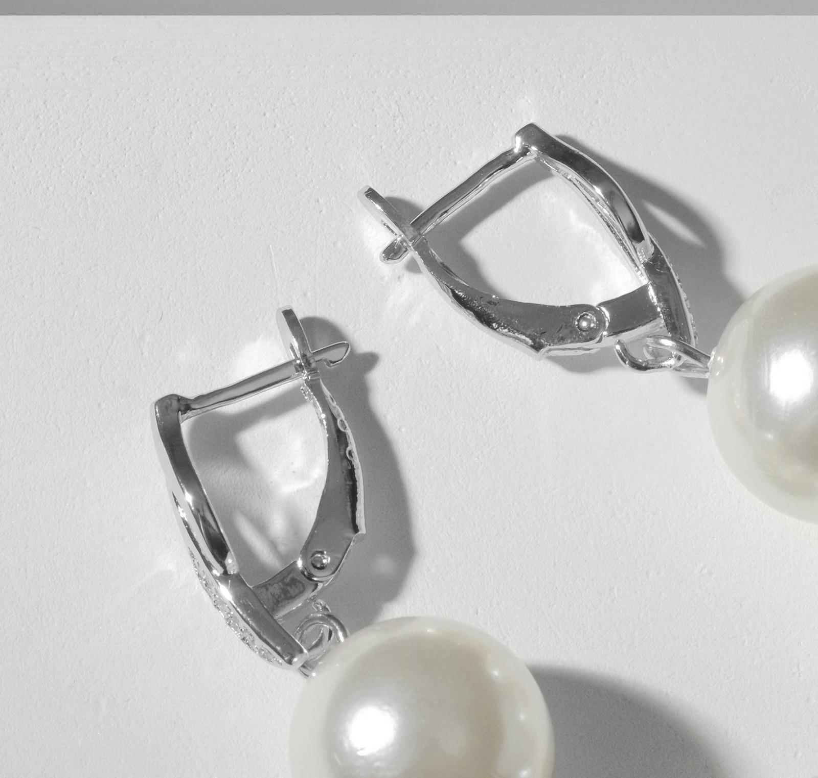 Серьги с жемчугом 