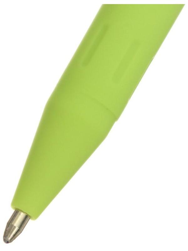 Ручка шариковая PrimeWrite. Basic. Nero, узел 1.0 мм, синие пигментные чернила на масляной основе, корпус Soft Touch, МИКС