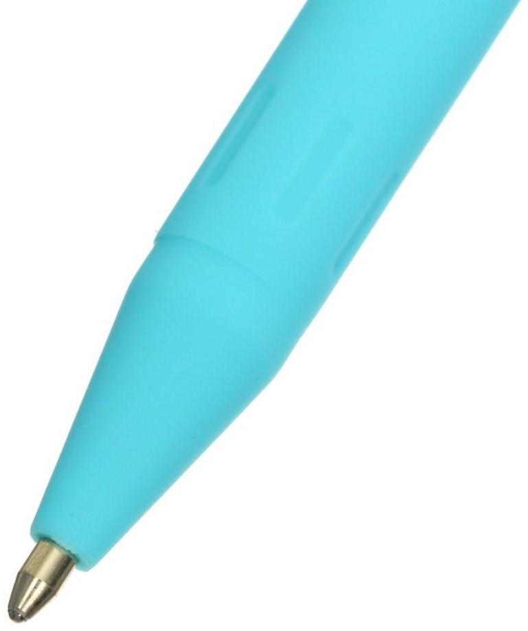 Ручка шариковая PrimeWrite. Basic. Zefir, узел 1.0 мм, синие пигментные чернила на масляной основе, корпус Soft Touch, МИКС