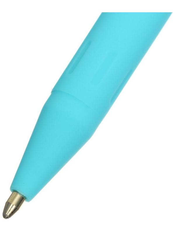 Ручка шариковая PrimeWrite. Basic. Zefir, узел 1.0 мм, синие пигментные чернила на масляной основе, корпус Soft Touch, МИКС