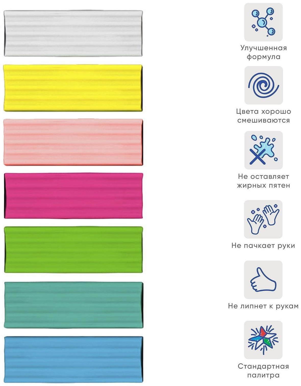 Пластилин 8 цветов, 144 г, ErichKrause 