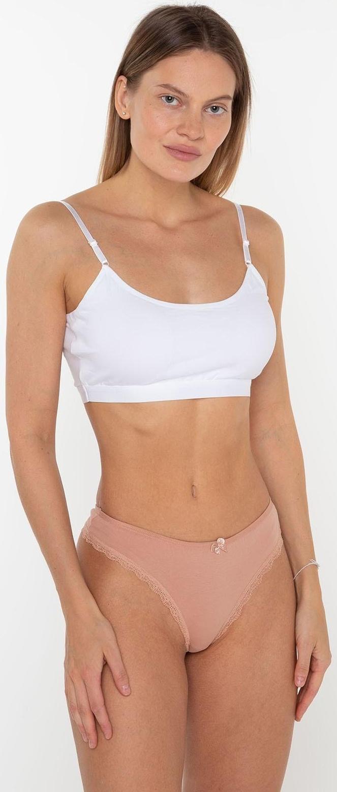 Трусы женские стринги, цвет бежевый, размер 48-50 (XL)