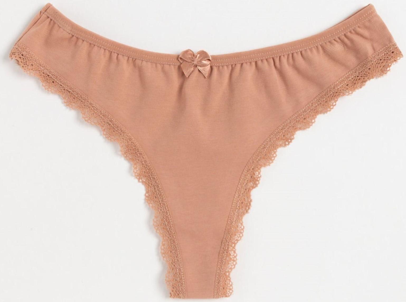 Трусы женские стринги, цвет бежевый, размер 48-50 (XL)