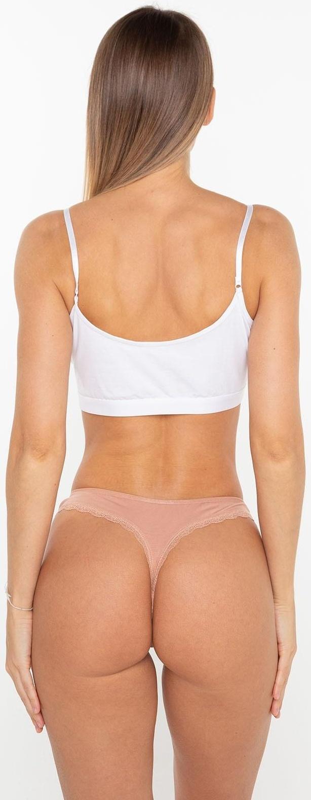 Трусы женские стринги, цвет бежевый, размер 48-50 (XL)