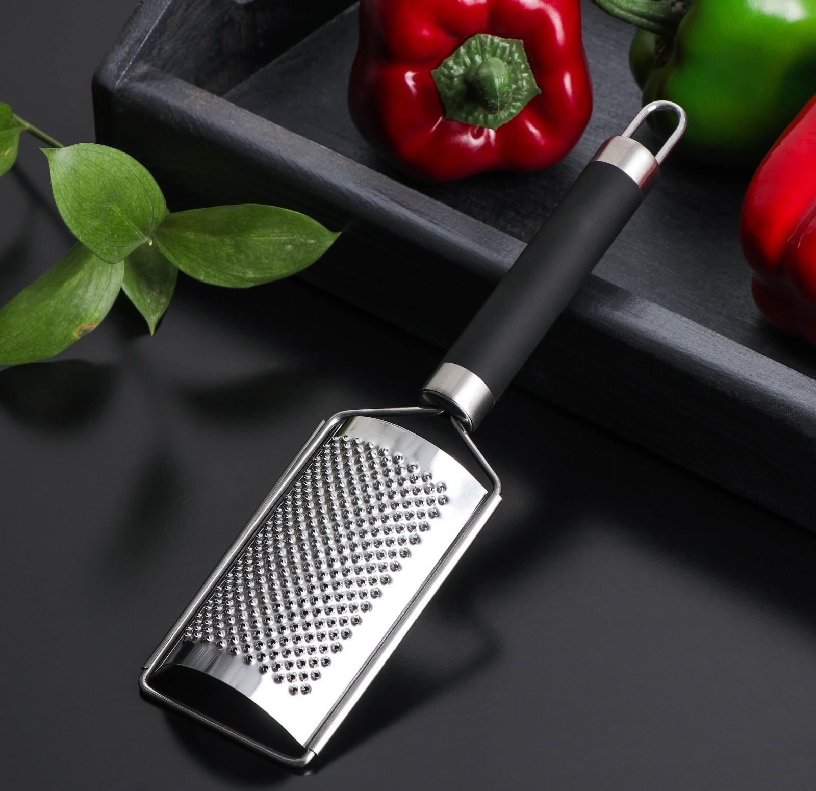 Тёрка Доляна Venus, нержавеющая сталь, цвет чёрный