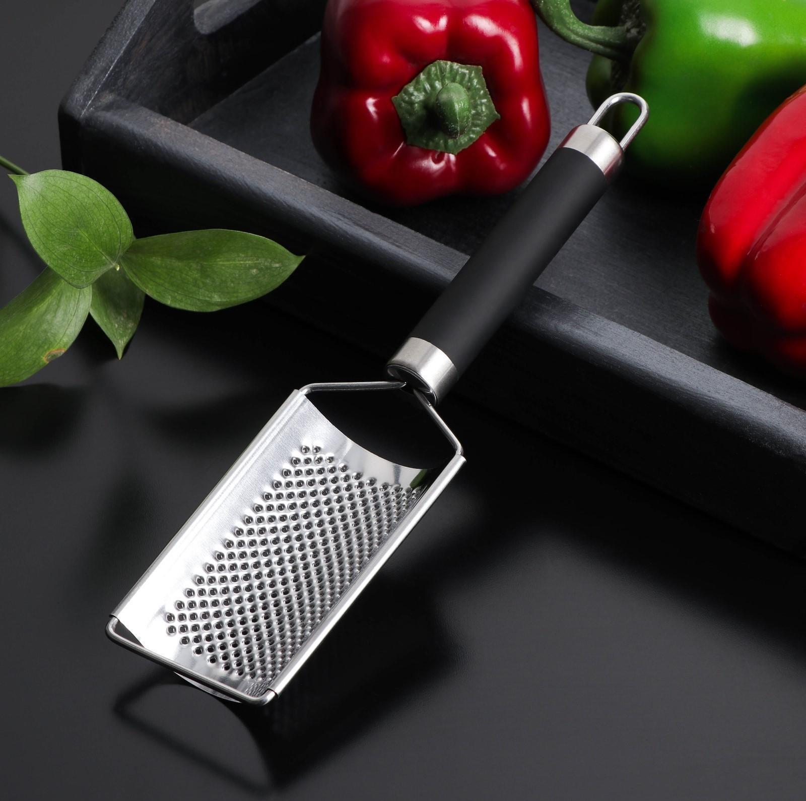 Тёрка Доляна Venus, нержавеющая сталь, цвет чёрный