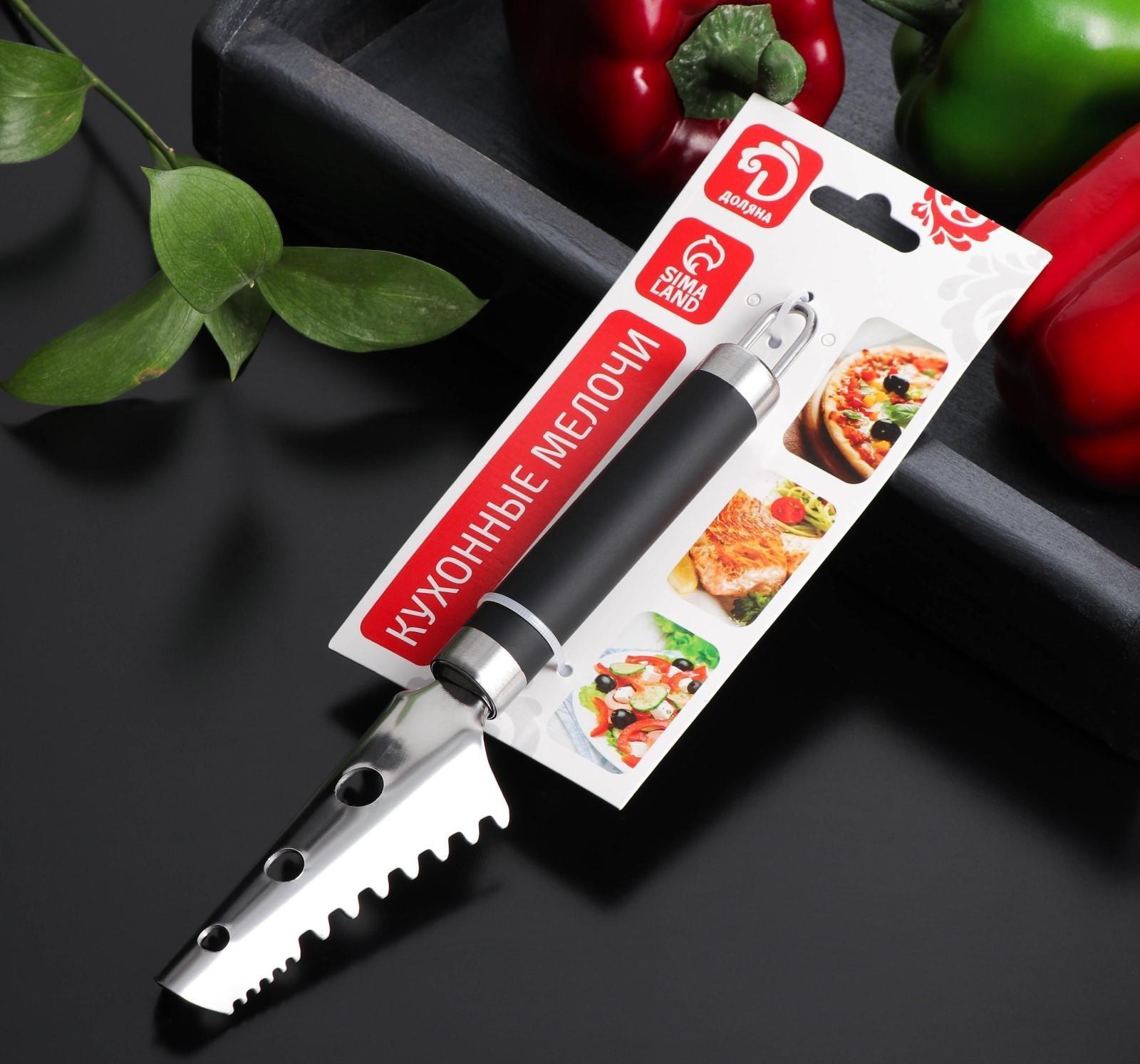 Рыбочистка Доляна Venus, нержавеющая сталь, цвет чёрный