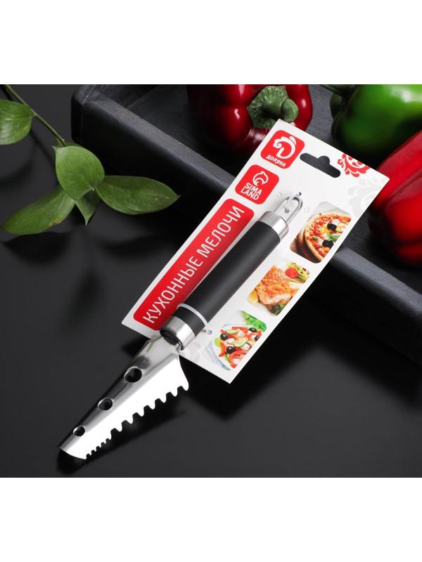 Рыбочистка Доляна Venus, нержавеющая сталь, цвет чёрный