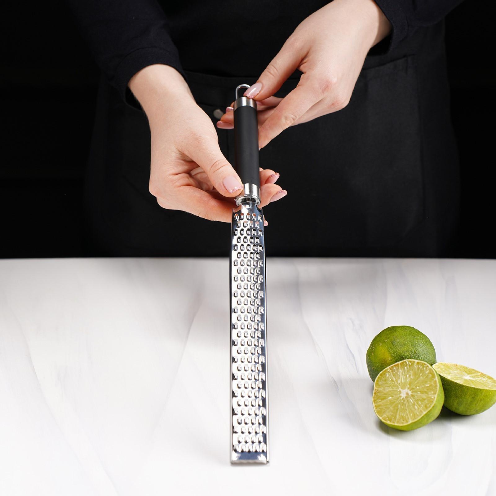 Тёрка для цедры Доляна Venus, нержавеющая сталь, цвет чёрный