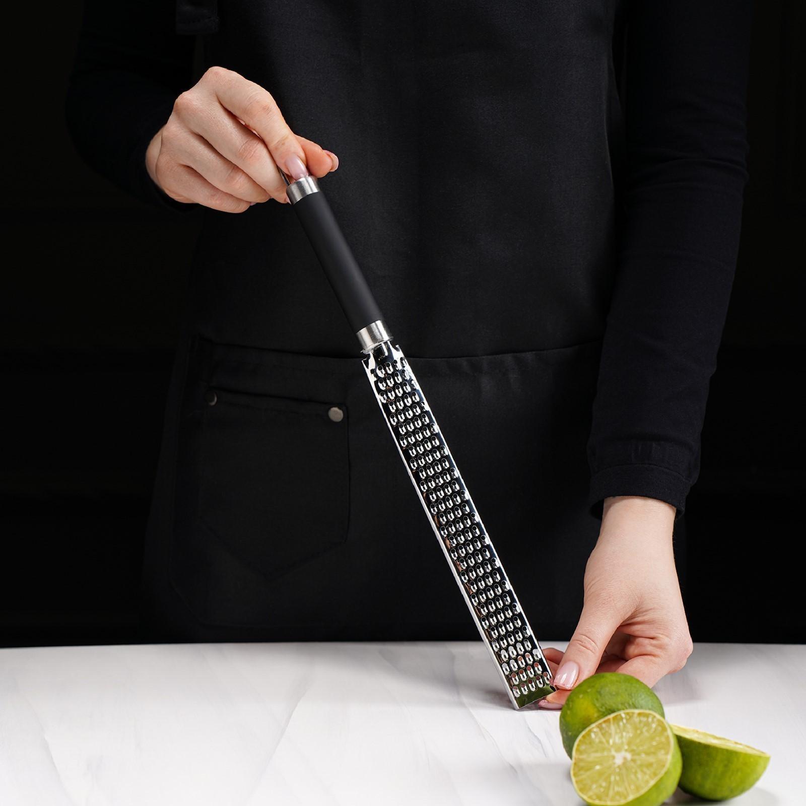 Тёрка для цедры Доляна Venus, нержавеющая сталь, цвет чёрный