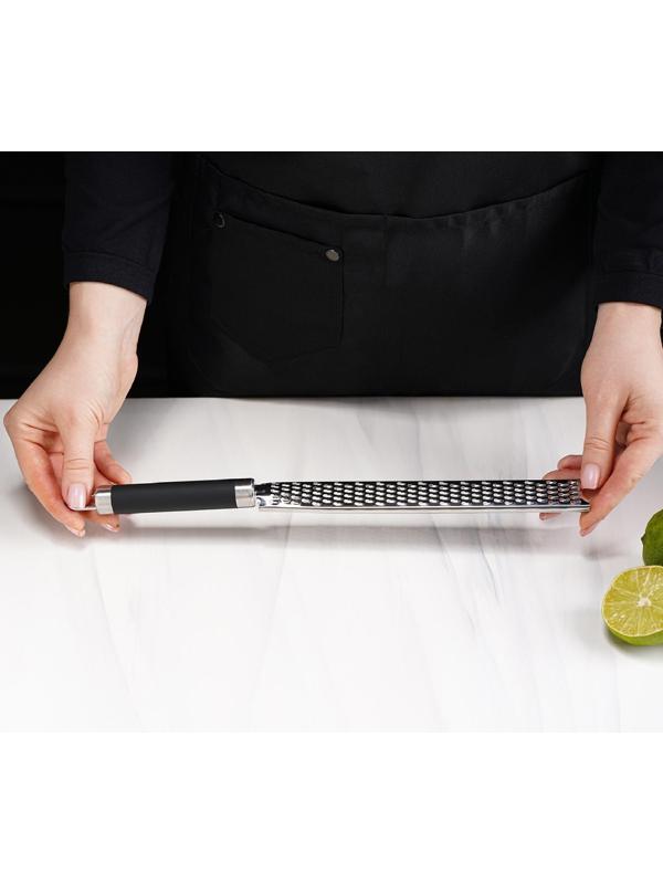 Тёрка для цедры Доляна Venus, нержавеющая сталь, цвет чёрный