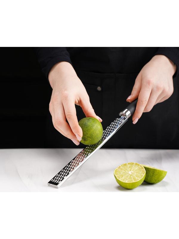 Тёрка для цедры Доляна Venus, нержавеющая сталь, цвет чёрный